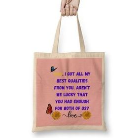 Humuts Mothers Day Gift 2021 Best Cat Mom Ever Funny Bez Uzun Saplı Açık Bej Rengi Çanta