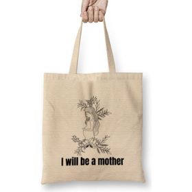 Humuts Mothers Day He World Needs Our Mothers Bez Uzun Saplı Açık Bej Rengi Çanta