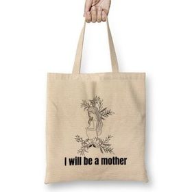 Humuts Mothers Day He World Needs Our Mothers Bez Uzun Saplı Açık Bej Rengi Çanta