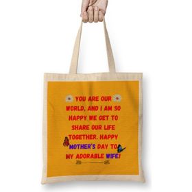 Humuts Mother’s Day Sayings Quotes For Mom 2021 Bez Uzun Saplı Açık Bej Rengi Çanta