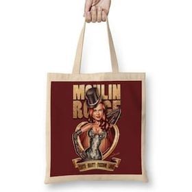 Humuts Moulin Rouge Satine Açık Bej Uzun Saplı Bez Çanta