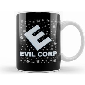 Humuts Mr Robot Evil Corp Christmas Snow Logo Kupa