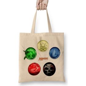 Humuts Mundo Magic Açık Bej Uzun Saplı Bez Çanta