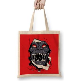 Humuts Munra Thundercats Açık Bej Uzun Saplı Bez Çanta