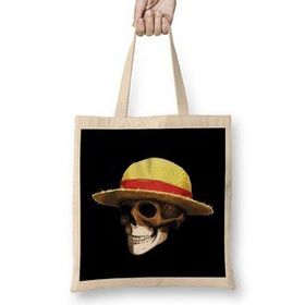 Humuts Mush Up Straw Hat Zombie Açık Bej Uzun Saplı Bez Çanta