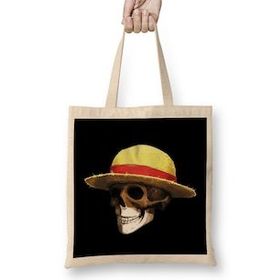 Humuts Mush Up Straw Hat Zombie Açık Bej Uzun Saplı Bez Çanta