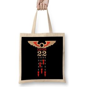 Humuts Must Read Books Catch 22 Açık Bej Uzun Saplı Bez Çanta