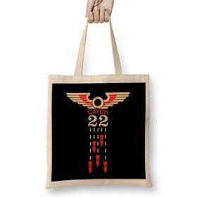 Humuts Must Read Books Catch 22 Açık Bej Uzun Saplı Bez Çanta