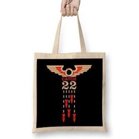 Humuts Must Read Books Catch 22 Açık Bej Uzun Saplı Bez Çanta