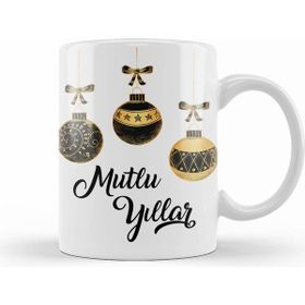 Humuts Mutlu Yıllar Noel Topları Kupa