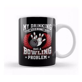 Humuts My Drinking Team Has A Bowling Problem Bowlers Pun Kupa