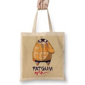 Humuts My Hero Academia Fatgum Açık Bej Uzun Saplı Bez Çanta