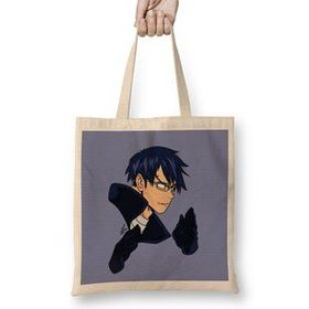 Humuts My Hero Academia Iida Faces Açık Bej Uzun Saplı Bez Çanta