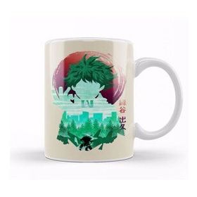 Humuts My Hero Academia Minimalist Silhouette Deku Kupa Bardak