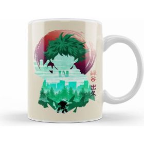 Humuts My Hero Academia Minimalist Silhouette Deku Kupa Bardak