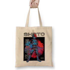 Humuts My Hero Academia Todoroki Shoto 01 Açık Bej Uzun Saplı Bez Çanta