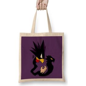 Humuts My Hero Academia Tokoyami Faces Açık Bej Uzun Saplı Bez Çanta