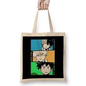 Humuts My Hero Academia Trio Todorori Midoriya Bakugo Bez Uzun Saplı Açık Bej Rengi Çanta