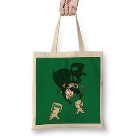Humuts My Hero Academia Tsuyu Face Açık Bej Uzun Saplı Bez Çanta