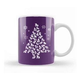 Humuts My Little Pony Christmas Tree Silhouette Kupa Bardak