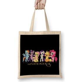 Humuts My Little Pony Harmony Açık Bej Uzun Saplı Bez Çanta