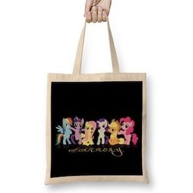 Humuts My Little Pony Harmony Açık Bej Uzun Saplı Bez Çanta