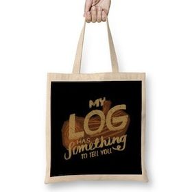Humuts My Log Has Something To Tell You Bez Kadın Günlük Çanta