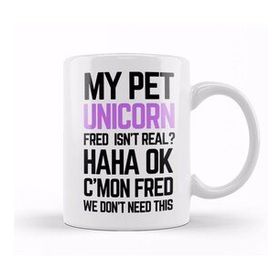 Humuts My Pet Unicorn Fred Kupa Bardak
