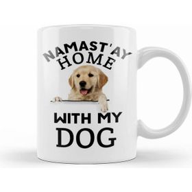 Humuts Namastay Home With My Dog Best Dog Dad Ever Köpek Kupa Bardak
