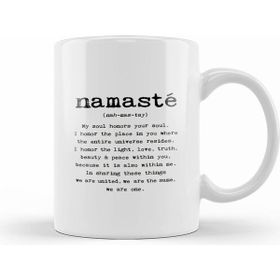 Humuts Namaste Yazı Meditasyon Kupa
