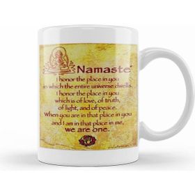 Humuts Namaste Yazı Meditasyon Kupa