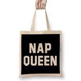 Humuts Nap Queen White Text Bez Çanta