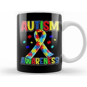 Humuts National Autism Awareness Day 2020 Colorful Puzzle Ribbon Kupa