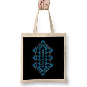 Humuts Navajo Geometric Tribal Pattern Earth Toned Tribal Bez Çanta