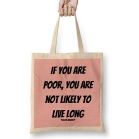 Humuts Nelson Mandela Quotes Art Gift - Vintage Retro Style Bez Kadın Günlük Çanta