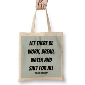 Humuts Nelson Mandela Quotes Art Gift - Vintage Retro Style Bez Kadın Günlük Çanta