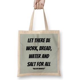 Humuts Nelson Mandela Quotes Art Gift - Vintage Retro Style Bez Kadın Günlük Çanta