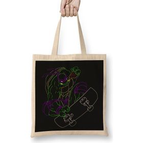 Humuts Neon 90's Ninja Turtle Donatello Bez Kadın Günlük Çanta