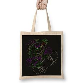Humuts Neon 90's Ninja Turtle Donatello Bez Kadın Günlük Çanta