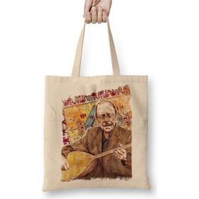 Humuts Neşet Ertaş Gitar Bez Kadın Günlük Çanta