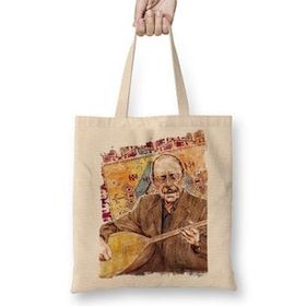 Humuts Neşet Ertaş Gitar Bez Kadın Günlük Çanta