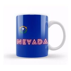 Humuts Nevada State Flag Gift Vintage Retro Rainbow Style Kupa Bardak
