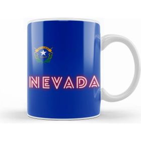 Humuts Nevada State Flag Gift Vintage Retro Rainbow Style Kupa Bardak