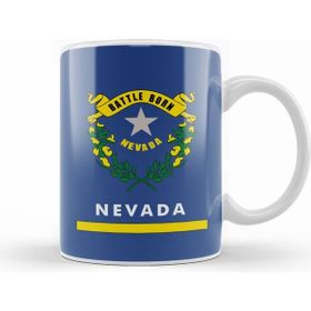 Humuts Nevada State Flag Kupa Bardak