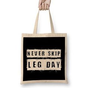 Humuts Never Skip Leg Day Bez Uzun Saplı Açık Bej Rengi Çanta