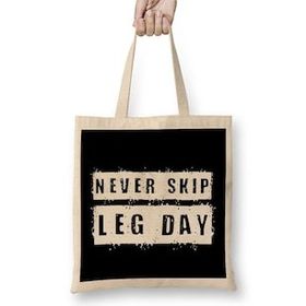 Humuts Never Skip Leg Day Bez Uzun Saplı Açık Bej Rengi Çanta