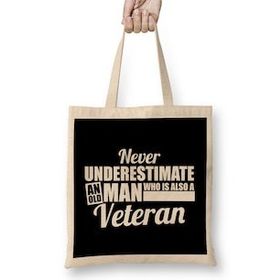 Humuts Never Underestimate An Old Man Who Is A Veteran Bez Uzun Saplı Açık Bej Rengi Çanta