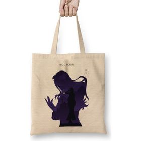 Humuts Nico Robin One Piece In Silhouette Bez Uzun Saplı Açık Bej Rengi Çanta