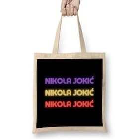 Humuts Nikola Jokic Basketball Gifts Vintage Retro Rainbow Quotes For Boys And Dad Bez Uzun Saplı Açık Bej Rengi Çanta
