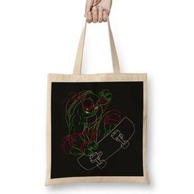 Humuts Ninja Turtles Neon 90s Ninja Turtles Raph Bez Uzun Saplı Açık Bej Rengi Çanta